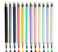 Matite colorate - 15,91 cm matite senza inchiostro | Set di dodici pezzi - Strumento di disegno eterno durevole Materiale PP Design Caratteristiche dodici colori vivaci ideale per la scuola arte e