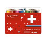 SG istruzione CD 1285 - 730 Caran d' Ache Swisscolor - Matita (confezione da 30), multicolore