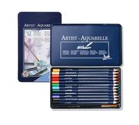 Matite colorate ad acquerello con custodia in metallo, matita colorata pre-affilata con pennello fine per adulti e bambini, libri da colorare per principianti, strumento artistico
