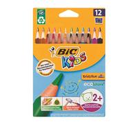 Matite colorate Bic Kids Evolution, confezione da 12 colori assortiti, dai 2 ann