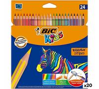 Matite colorate Bic KIDS EVOLUTION STRIPES Multicolore 24 Pezzi [20 Unità]