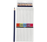 Matite colorate Colortime, blu scuro, mina: 3 mm, L: 17 cm, base, 12pz