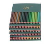 Matite Colorate da 120 Pezzi Matite da Disegno con Resa Cromatica Lucida in Tiglio con Scatola Verde, Matita per Artisti a Base di Olio per Schizzi di Ombreggiatura