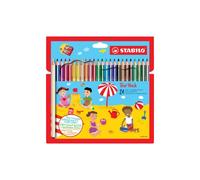 Matite colorate Stabilo Trio Maxi - mina 4,2mm - Stabilo - astuccio 24 colori con temperino Quantita min. 1
