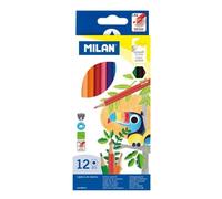 Matite Colorate Esagonali Milan - Scatola da 12, Legno Sostenibile