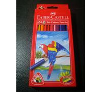 Matite colorate Faber Castell 24 tonalità con oro e argento classico lotto di...