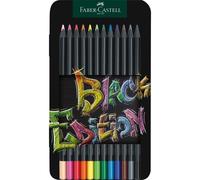 Matite colorate Faber Castell Black Edit metallo - conf. 12 pezzi - 116413