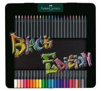 Matite colorate Faber-Castell Black Edit metallo - conf. 24 pezzi - 116425