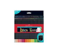 Matite colorate Faber-Castell Black Edition - colori assortiti - astuccio in car