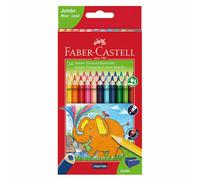 matite colorate Faber Castell - JUMBO - ACQUERELLI - conf 12, 18, 24, 36