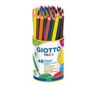 Matite colorate Giotto Mega in conf. 48 pezzi colori assortiti - F518100
