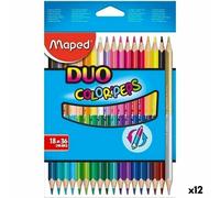 Matite colorate Maped Duo Color' Peps Multicolore 18 Pezzi Doppia punta [12