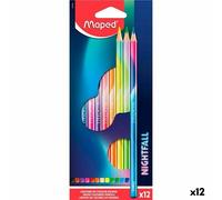 Matite colorate Maped Nightfall Multicolore 12 Pezzi [12 Unità]