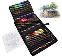 Matite Colorate per Adulti, 72 Colori Da Disegno Oleose Con Kit Borsa Portatile,