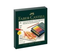 Matite colorate permanenti Faber Castell Polychromos mina 3,8 mm box similpelle