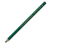 Matite colorate permanenti Faber Castell Polychromos mina 3,8 mm conf. 6 pezzi - verde ftalico scuro - 110264