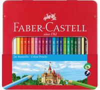 Matite Colorate Permanenti Il Castello Pezzi 24 Scatola In Metallo