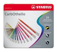 Matite colorate Stabilo CarbOthello trat scatola di metallo da 24 - 1424-6