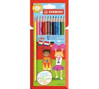 Matite colorate Stabilo Confezione da 12 Colori assortiti per bambini astuccio
