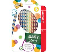Matite colorate Stabilo EASYcolors per mancini assortiti astuccio da 12 - 331/12
