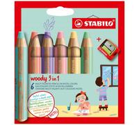 Matite colorate Stabilo Woody 3 in 1 pun 8806-3