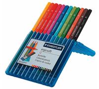 matite colorate staedtler ergosoft 12 pz in astuccio di plastica
