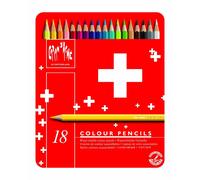 Caran D'Ache Swisscolor 18 Teglia Set Idrosolubile Matite Colorate Swiss Colore
