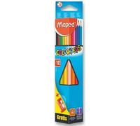 Matite colorate triangolari MAPED Color'Peps 12 pezzi con temperamatite