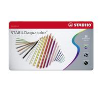 Matite colori STABILO Aquacolor multicolore astuccio metallico 36 pezzi