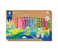 Matite Colori Staedtler Noris Junior Extra Spesse - Confezione da 18