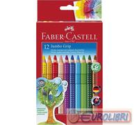 MATITE COLOUR JUMBO GRIP 12COLORI FABER