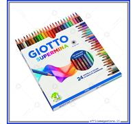 GIOTTO SUPERMINA 24 MATITE COLORATE PIU' COLORE E DURATA 3 8MM