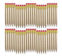 Matite da golf da 50 con gomme, legno, Round rod with red e | matite in legno pre-affilate per aule scolastiche, penna firmata Baby Shower per matrimoni