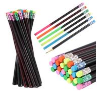 Matite di Legno 30 Pz Cambiacolore Con Gomma per Bambini - Regalo per Festa, Battesimo, Comunione