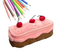 Matite di piume dolci | Custodia a matita a molla con cerniera con cerniera a matita a primavera Custodia a matita speciale con una grande capacità per le ragazze | F, custodia a matita per le ragazze