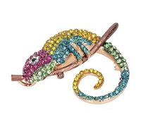 Matite di Sicurezza Brosche, Perno di Brosche Art Deco per Donne, Design della Moda per Spilla Anole Look, Elaborazione Fine Beautile Look Leggera Spilla per Spillo (Serie gialle)