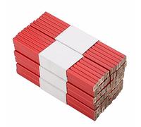 Matite Falegname Ottagonali con Disegno sul Retro per Costruttori Falegnami Commercianti Superficie Rossa 17,5 * 1,3 * 0,7 Cm, Matita Falegname 72 Pezzi