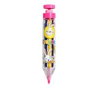 Matite lavabili: matite artistiche antiscivolo e sicure, matite retrattili per bambini con pressa girevole, strumento da colorare senza disordine, 8 colori, astuccio per accessori,