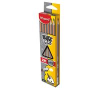 Matite Maped Black Peps Con Gomma In Scatola - HB, 2H, 2B