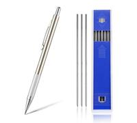 Matite Meccaniche Set，Matita Meccanica Artistica Metallica con 12 Mine 2.0mm 2B, Impugnatura Antiscivolo e Temperino Inclusi, Design Ergonomico per Artista Studenti Bambino Disegno Scrittura Schizzi