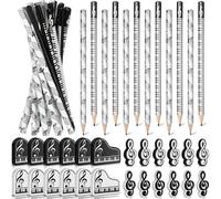 Matite Musicali Matita per Note Musicali con Gomme da Cancellare A Tema Mus4044
