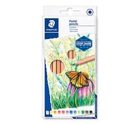 Matite pastello STAEDTLER 146P - Set da 12, assortite | Con fusto in legno, finitura opaca vellutata, pastello morbido - per adulti - Codice articolo 146P C12