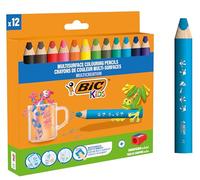 Bic Matite multisuperficie per bambini, confezione da 12