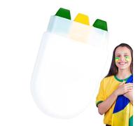 Matite per la pittura del viso, penne per la pittura del viso,Stick per gli occhi impermeabile e resistente al sudore per lo sport - Pittura a olio 3 colori Rainbow Fan Festival
