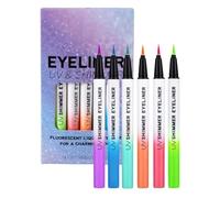 Matite per occhi liquidi colorate, pittura per il viso al buio per bambini, barra per trucco in gel ad alta pigmentazione, lucentezza naturale, per donne, uso quotidiano, feste, serate