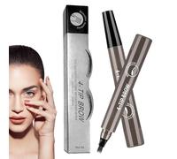 Matite per sopracciglia, a prova di sbavature, strumento di trucco naturale compatto e preciso con tinta a lunga durata, per donne e ragazze, per viaggi a casa