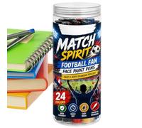 Matite per Trucco Viso | Pennarelli a Asciugatura Rapida 12 Pezzi - Stick per Calcio Sportivo | Per Partite Riunioni Feste Eventi Nazionali