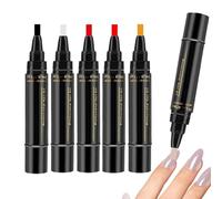 Matite per unghie per ragazze, 6 pezzi, ad asciugatura rapida, a lunga durata, set di penne polacche da 8 ml, arte professionale fai da te per donne, adolescenti, mamme, pratiche, salone, casa, feste