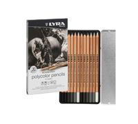 ASTUCCIO METALLO ASSORTIMENTO L2001122 12 MATITE GRIGIE REMB