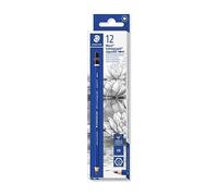 Matite STAEDTLER Mars Lumograph Aquarell 100A - 6B, set da 12 | Dissolvibili in acqua, mina da 3,6 mm, resistenti alla rottura - Matite acquerellabili per artisti - Codice articolo 100A-6B